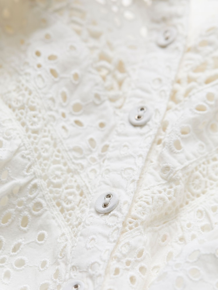 FatFace Brody Ivory Broderie Dress - Image 8 of 8