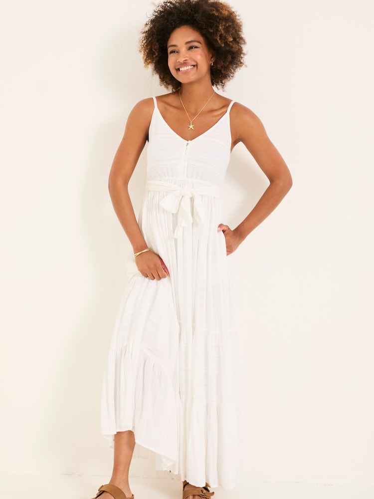 FatFace Thea White Beachwear Dress - Image 2 of 7