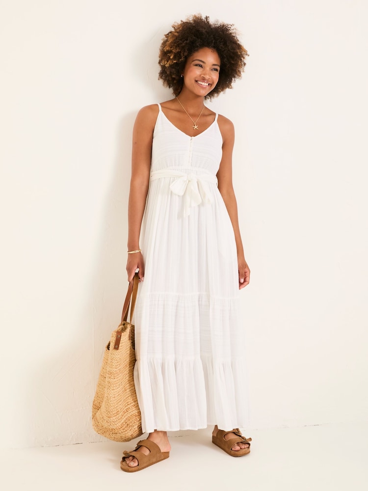 Buy FatFace Thea White Beachwear Maxi Dress from the Next UK online shop