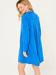 FatFace Lena Mid Blue Linen Dress - Image 2 of 6