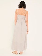 FatFace Meg Multi Stripe 100% Cotton Midi Dress - Image 3 of 7