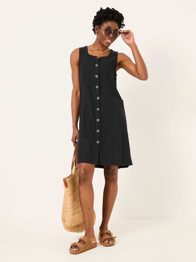 Designer Dress Target A Line Dress Petites European Linen A-Line Mini Dress  Black Target Australia