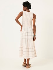 FatFace Ariana Multi Tiered Stripe 100% Cotton Dress - Image 2 of 5