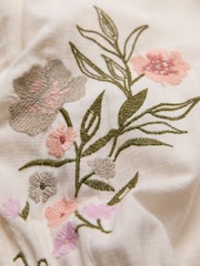 FatFace Paige Ivory Embroidered Midi Dress - Image 13 of 13