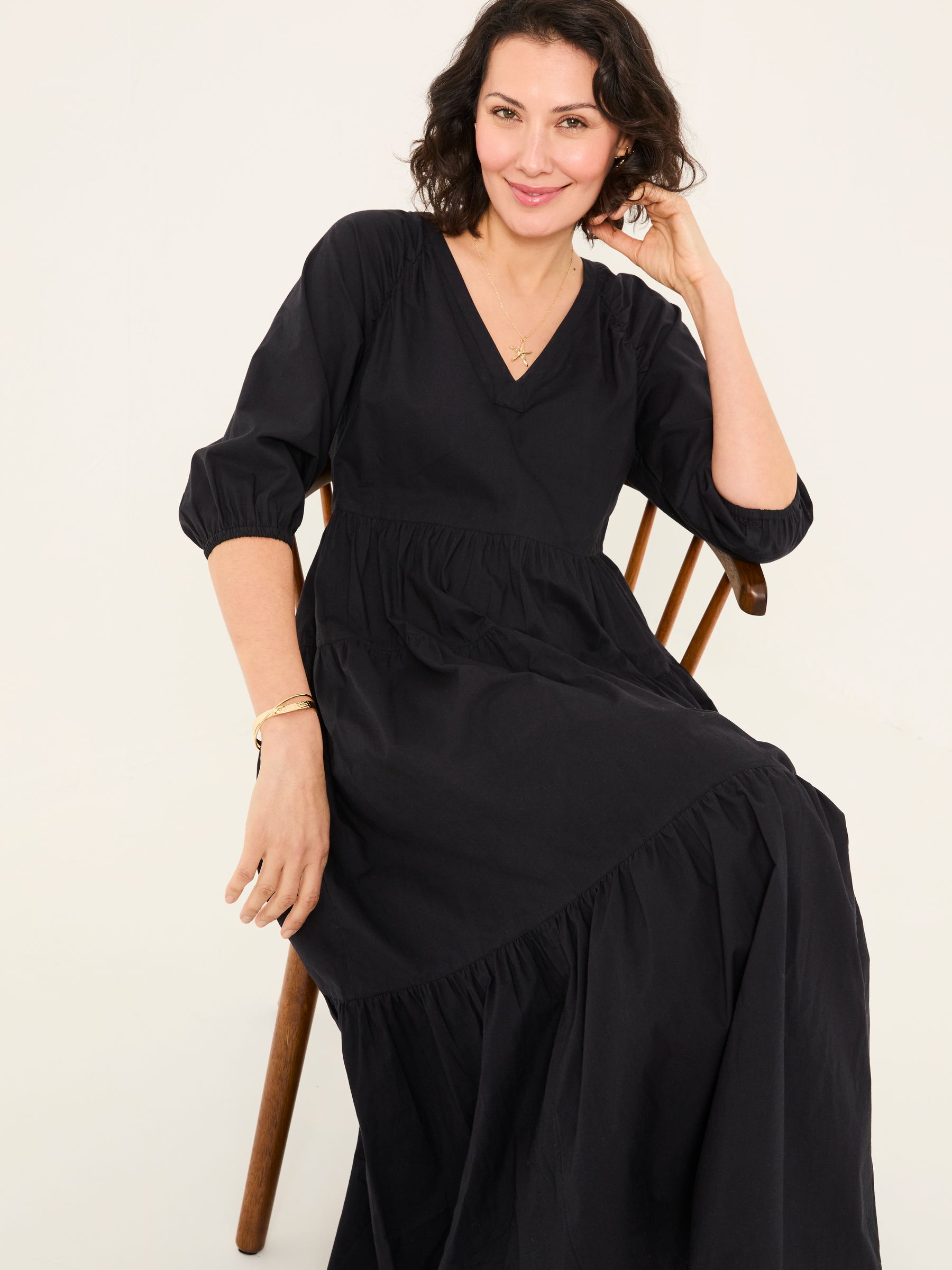 Buy FatFace Kelly Black Maxi Dress from Next USA