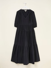 FatFace Kelly Black Maxi Dress - Image 6 of 6