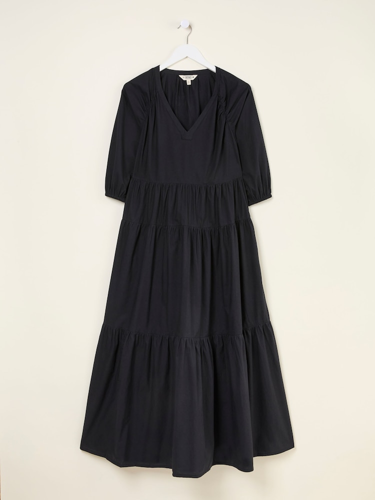 FatFace Kelly Black Maxi Dress - Image 6 of 6