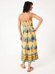 FatFace Mae Multi Abstract Midi Dress - Image 2 of 6