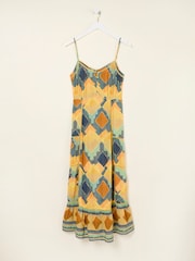 FatFace Mae Multi Abstract Midi Dress - Image 6 of 6