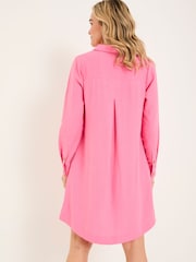 FatFace Lena Mid Pink Linen Dress - Image 2 of 6