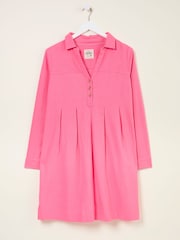 FatFace Lena Mid Pink Linen Dress - Image 6 of 6