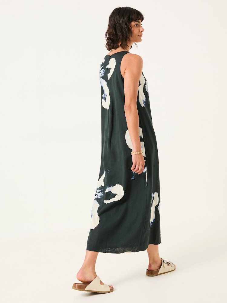 FatFace Iris Navy Floral Placement Dress - Image 2 of 6