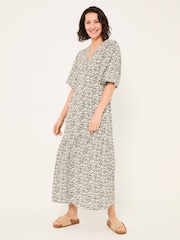 FatFace Paige Multi Vine Floral Midi Dress - Image 1 of 5