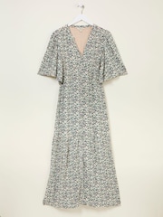FatFace Paige Multi Vine Floral Midi Dress - Image 5 of 5