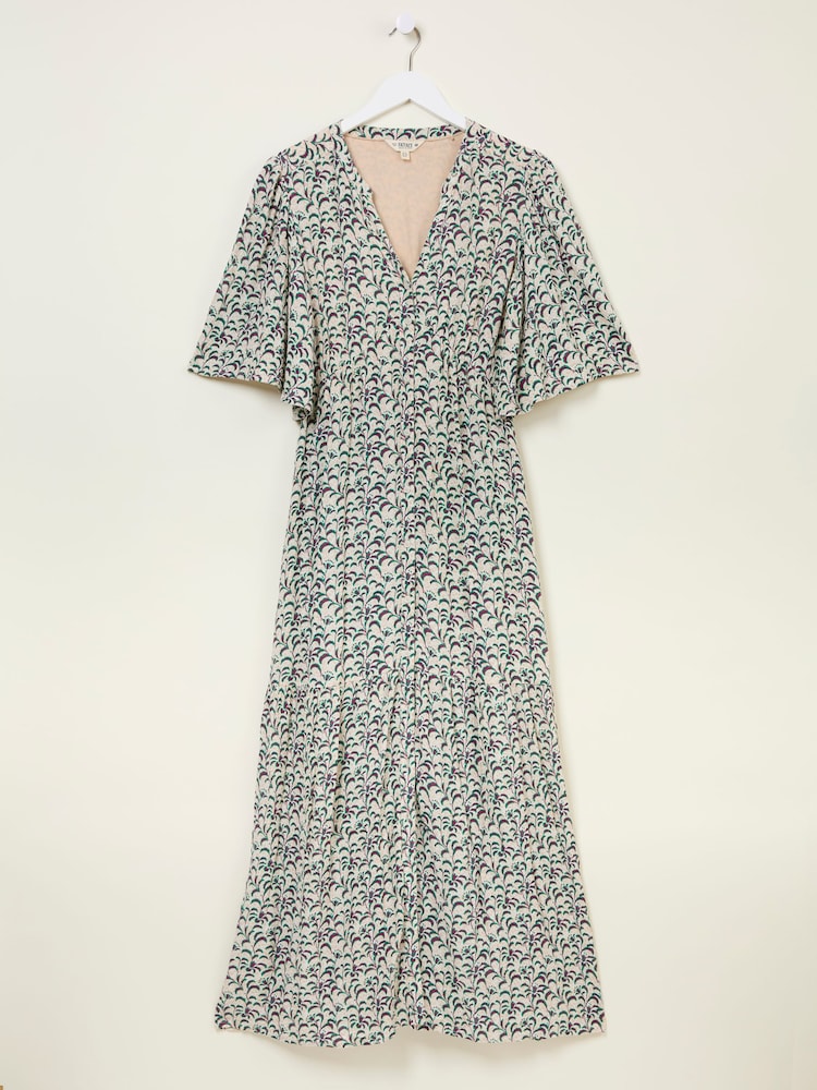 FatFace Paige Multi Vine Floral Midi Dress - Image 5 of 5