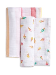Aden + Anais White Essentials Cotton Muslin Blanket 2 Pack - Image 4 of 8