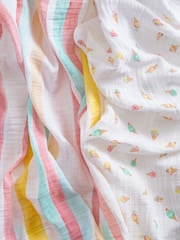 Aden + Anais White Essentials Cotton Muslin Blanket 2 Pack - Image 5 of 8
