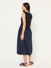 FatFace Navy Sal Midi Dress - Image 2 of 6