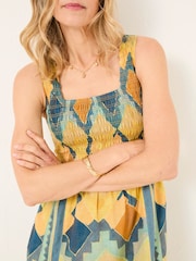 FatFace Aria Multi Abstract Midi Dress - Image 4 of 10