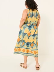 FatFace Aria Multi Abstract Midi Dress - Image 6 of 10