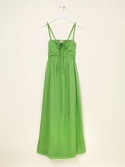 FatFace Meg Bright Green Midi Dress - Image 6 of 7