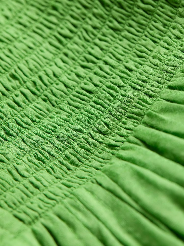 FatFace Meg Bright Green Midi Dress - Image 7 of 7