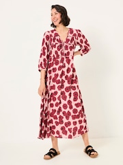 FatFace Pippin Multi Poppies Midi Dress - Image 1 of 5