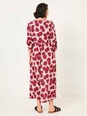 FatFace Pippin Multi Poppies Midi Dress - Image 2 of 5