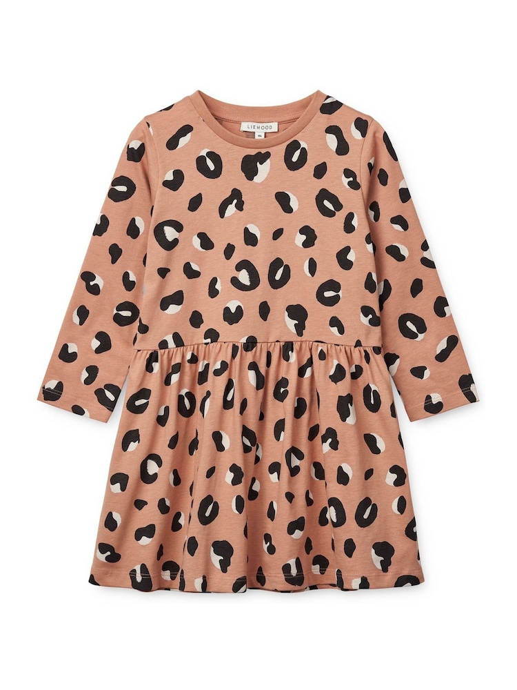 Liewood Pink 100% Cotton Lima Longsleeve Dress - Image 1 of 3