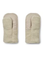 Liewood Adult Grey Veronika Pile Stroller Gloves - Image 2 of 3