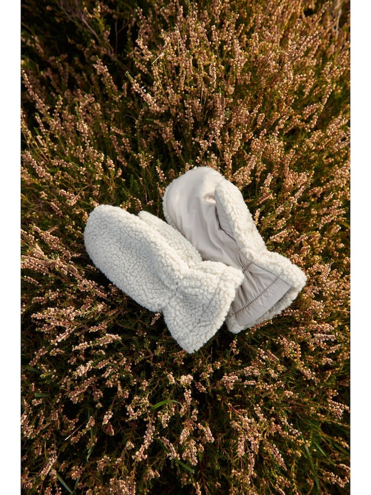 Grijs - Liewood Grethe Borg Sherpa Fleece Gloves - Image 1 of 3
