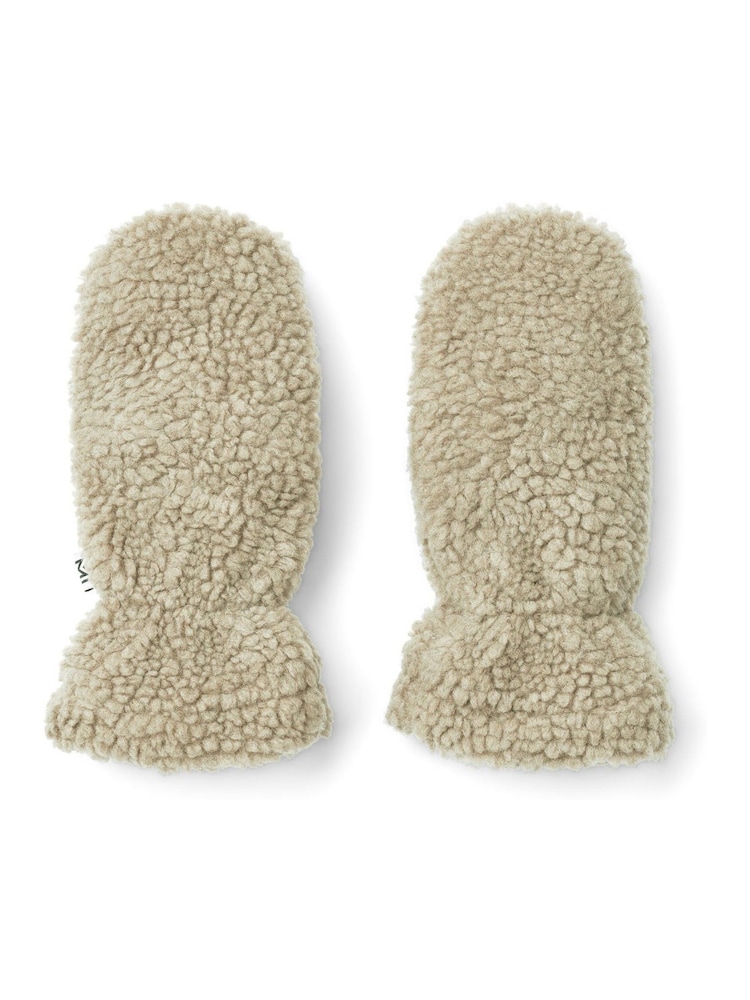 Grijs - Liewood Grethe Borg Sherpa Fleece Gloves - Image 2 of 3