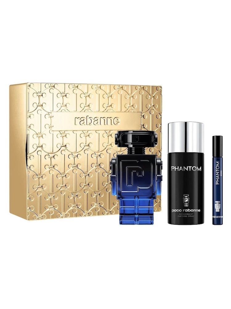 Rabanne Phantom Intense Eau de Parfum Intense 100ml, Deodorant 150ml & Travel Spray 10ml Gift Set - Image 1 of 3