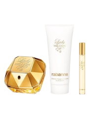 Rabanne Lady Million Eau de Parfum 80ml, Body Lotion 100ml & Travel Spray 10ml Gift Set (Worth Over £131) - Image 2 of 4