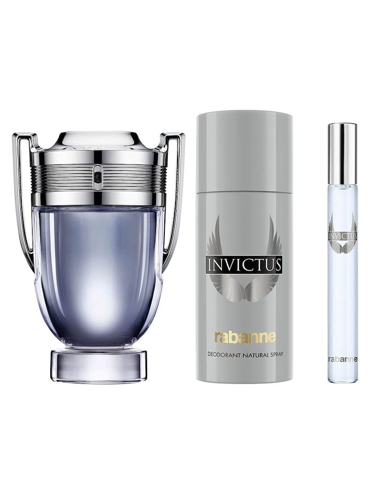 Rabanne Invictus Eau de Toilette 100ml, Deodorant 150ml & Travel Spray 10ml Gift Set (Worth £129) - Image 2 of 3