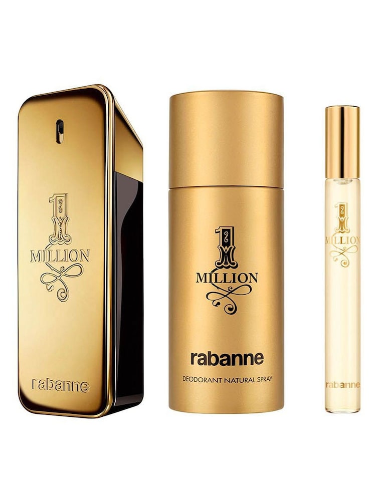 Rabanne 1 Million Eau de Toilette 100ml, Deodorant 150ml & Travel Spray 10ml Gift Set - Image 2 of 4
