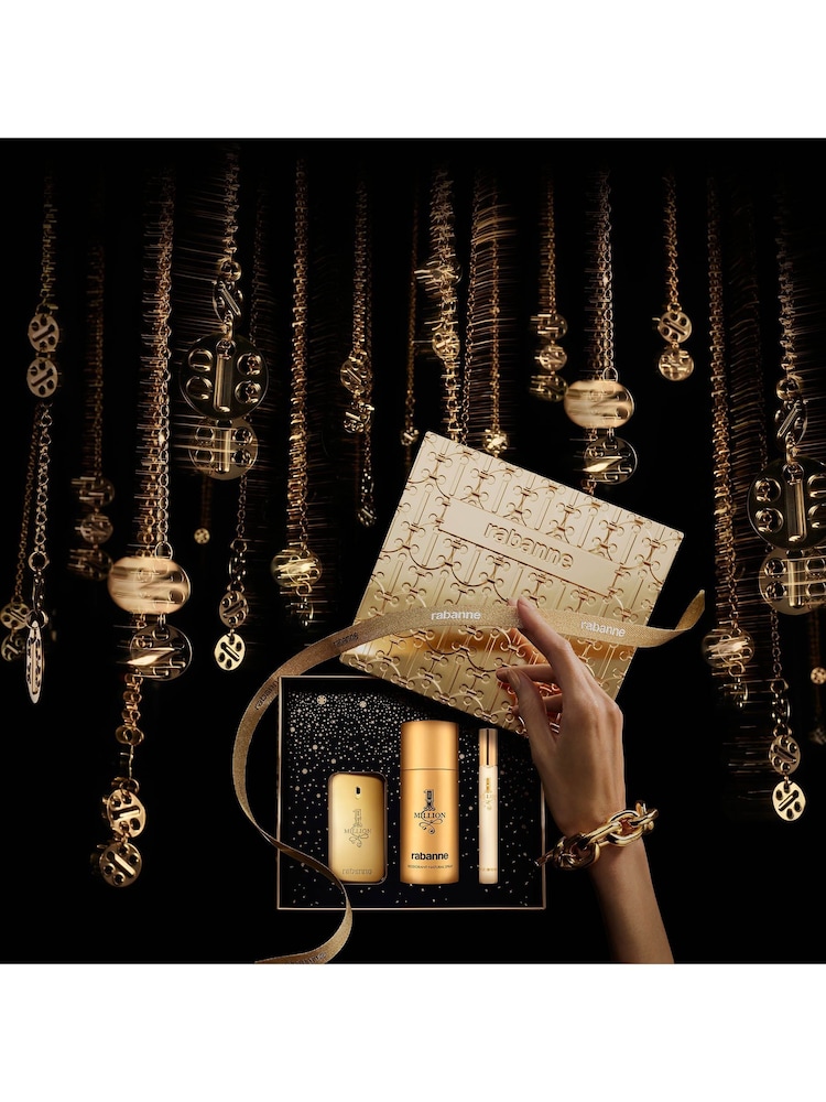 Rabanne 1 Million Eau de Toilette 50ml, Deodorant 150ml & Travel Spray 10ml Gift Set - Image 2 of 2