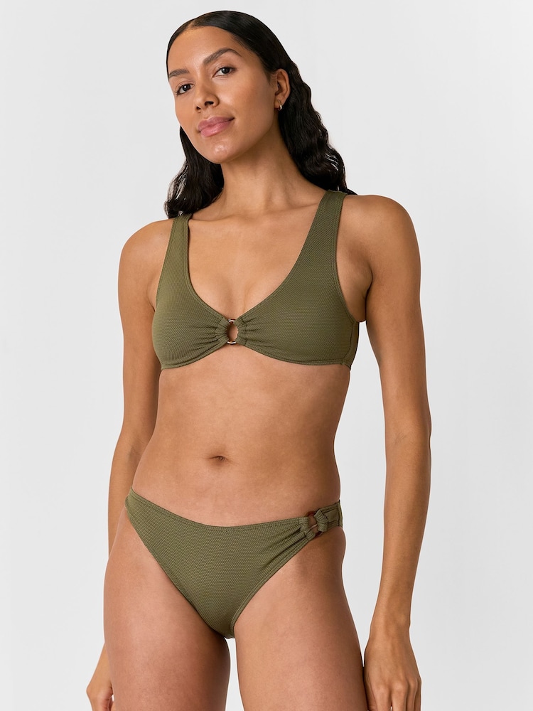 Whistles Green Ring Detail Bikini Bottoms - Image 1 of 4