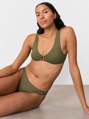 Whistles Green Ring Detail Bikini Bottoms - Image 3 of 4