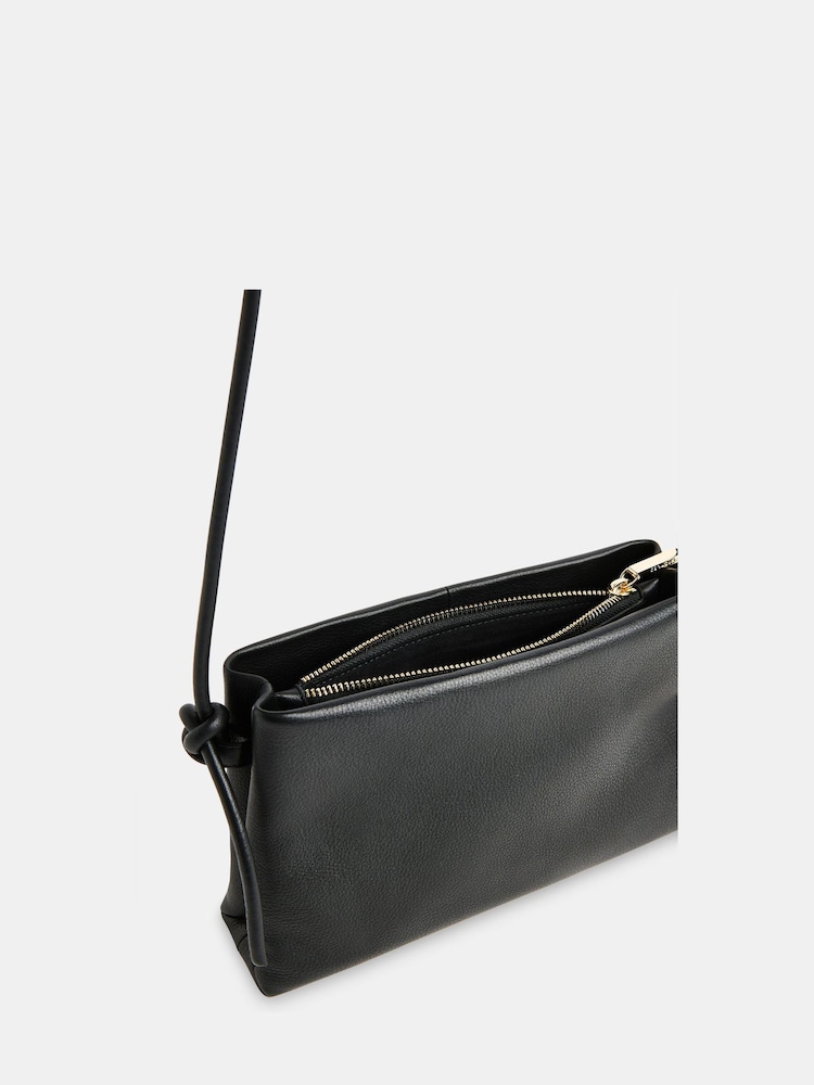 Whistles Black Amity Triple Pouch Bag - Image 3 of 5