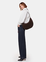Whistles White Johanna Textured Frill Blouse - Image 4 of 5
