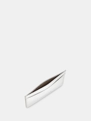 Whistles Silver Shiny Croc Effect Card Holder - Image 3 of 4