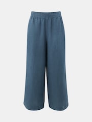 Whistles Blue Linen Pocket Trousers - Image 5 of 5