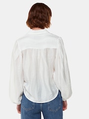 Whistles White Hannah Textured Shirt - Image 2 of 5