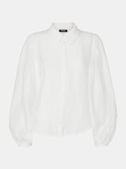 Whistles White Hannah Textured Shirt - Image 5 of 5
