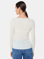 Whistles White Elsa Plisse Top - Image 2 of 5