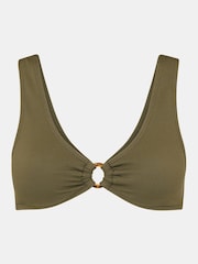 Whistles Green Ring Detail Bikini Top - Image 5 of 5
