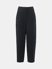Whistles Black Linen Barrel Leg Trousers - Image 5 of 5