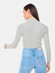 Whistles Stripe Rib Detail Polo T-Shirt - Imagen 3 de 5