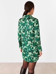 Whistles Green Spun Bouquet Short Dress - Image 2 of 5